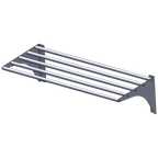 Thumbnail image #1 for IMC/Teddy WMS-24120-T Wall-Mounted Tubular Stainless Steel Shelf, 120"W x 24"D, 2" Rear Upturn, Mounting Brackets
