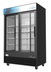 Thumbnail image #10 for KoolMore Two-Section Glass Door Merchandiser Refrigerator, 45 Cu. Ft., Sliding Doors, Bottom-Mount, Black