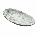 Thumbnail image #1 for G.E.T. Endure 15005083006 Oval Melamine Plate, Pebble Gray, Medium Rim, 10-1/4" x 6-1/10" Case of 12
