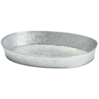 Thumbnail image #1 for TableCraft Products Galvanized GP129 Oval Galvanized Steel Dinner Platter, 12 x 8-1/2 x 1-3/4 in. Case of 12