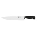 Thumbnail image #1 for Zwilling J.A. Henckels Four Star® 1001575 10-Inch Forged Chef's Knife with High-Carbon Steel Blade and Black Polypropylene Handle