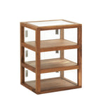 Thumbnail image #1 for Cal-Mil 22912-78 Acrylic Bakery Display Case, Hinged Door, 21"W x 17"D x 28"H, Walnut
