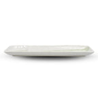 Thumbnail image #2 for Korin Inc PLL-258 Rectangular China Serving Plate, 1 Compartment, 13-1/4" x 4-1/4", White Glaze with Brown Specks