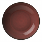 Thumbnail image #2 for 1880 Hospitality Rustic by Oneida® L6753074123C 7" Deep Coupe Plate, Round Porcelain, Two-Tone Crimson Glaze Case of 3 Dozen