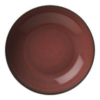 Thumbnail image #2 for 1880 Hospitality Rustic by Oneida® L6753074133C 8-1/4" Round Porcelain Deep Coupe Plate, Crimson Two-Tone Glaze Case of 2 Dozen