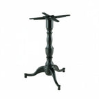 Thumbnail image #1 for G & A Commercial Seating SB Series SB322 Dining-Height Cast Iron Table Base, 22 x 22 in Base Spread, Black Powder-Coat Finish