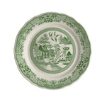 Thumbnail image #1 for Steelite International HL Ivory HL54263895 Round China Plate, 7-1/4", Carolyn Willow Green, Scalloped Edge Case of 3 Dozen