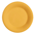 Thumbnail image #1 for G.E.T. GET WP-12-TY . . 12-Inch Round Wide-Rim Melamine Plate, Tropical Yellow 1 Dozen
