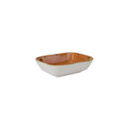 Thumbnail image #1 for Tuxton China Artisan Geode GGC-552 Ceramic Rectangular Side Dish, 8 oz, Coral, 5-3/8" x 4-1/8" Case of 2 Dozen