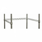 Thumbnail image #1 for Tarrison Products Ltd. TS-HR31848C 3-Sided Truss Frame Bus Cart, 18" x 48", Chrome