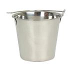 Thumbnail image #1 for Thunder Group SLPAL009 Stainless Steel Utility Pail, 9 qt, Swing Handle Case of 12