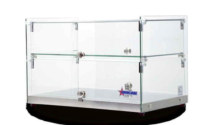 Product image #6 for Non-Refrigerated Countertop Pastry Display Case, Square Front Glass, 50 Liter, Full/Self-Service