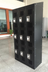 Thumbnail image #4 for Omcan USA 3-Tier 3-Bank Black Locker with Mesh Doors, 9 Compartments