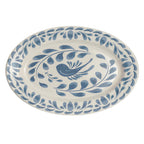 Thumbnail image #1 for Steelite Zaba Paloma Lagoon A125P145 Oval China Platter, Rolled Edge, 13.75 x 9.125 in 1 Dozen