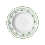 Thumbnail image #1 for Steelite International Folio, Porcelain 62534FP814 Porcelain Rim Soup Bowl, 15 oz, 9.75 in, Adelina Giselle Green Case of 2 Dozen