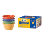 Thumbnail image #1 for G.E.T. Diamond Mardi Gras SP-RM-400-MIX Melamine Ramekin, 4 oz, Assorted Colors Case of 4 Dozen