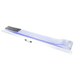 Thumbnail image #1 for AllPoints Foodservice Parts & Supplies 281464 Strip Curtain, 51"W x 84"H, 11 6" Strips, Aluminum Track