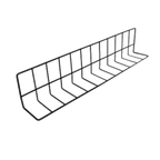 Thumbnail image #1 for G.E.T. W4630-B Refrigerated Case Shelf Divider, Vinyl-Coated Black Wire, 30"L x 4"W x 6"H Case of 24
