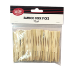 Thumbnail image #2 for TableCraft Products Cash & Carry BAMF35 Bamboo Fork Picks, 3-1/2-inch, Natural Case of 12