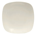 Thumbnail image #1 for Tuxton China AMU-500 Square Ceramic Plate, 11-1/8", Rolled Edge, Pearl White 1 Dozen
