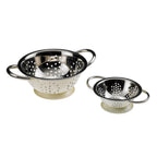 Thumbnail image #1 for Tableware Solutions USA Leone T5431.O Round Stainless Steel Colander with Handles, 7-1/4-Inch, Ivory