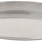 Thumbnail image #2 for JB Prince S340 12 Aluminum Oval Sizzle Platter, 12-1/2" x 8-1/2", Handleless