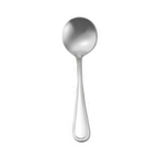 Thumbnail image #1 for 1880 Hospitality Pearl by Oneida® T163SBLF Bouillon Spoon, 6", Round Bowl, Beaded Handle Border, 18/10 Stainless Steel Pack of 1 Dozen