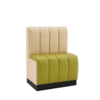 Thumbnail image #1 for ATSMFG ATS AT&S-ASD-R36-6CH GR5/COM Single Upholstered Restaurant Booth, 30"L x 36"H, 6-Channel Back and Seat, Channel-Deep Seat