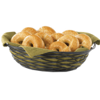 Thumbnail image #2 for TableCraft Products Artisan BK17412 Oval Black Powder-Coated Metal Serving Basket, 11.75 x 9 x 3 in Case of 6