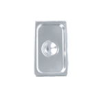 Thumbnail image #1 for Thunder Group STPA5130C 1/3 Size Solid Steam Table Pan Cover with Handle, Reinforced Corners, 24 Gauge Stainless Steel Case of 72
