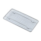 Thumbnail image #1 for Browne USA Foodservice PG510 Footed Nickel-Plated Steel Wire Pan Grate, 10 x 5 x 0.9 in, Fits 1/3 Size Pan