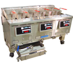 Thumbnail image #1 for Ultrafryer Systems (Middleby) UltraGold™ B-E17-14-4-UCP 4-Tank Electric Fryer, 17 kW Each, 35–45 lb Vats, Built-In Filtration