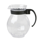 Thumbnail image #1 for G.E.T. Tahiti P-4091-PC-BK Clear Polycarbonate Water Pitcher, 90 oz, Black Handle 1 Dozen