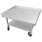 Thumbnail image #1 for IMC/Teddy EST-84 Stainless Steel Equipment Stand, 84"W x 30"D, 14-Gauge Top, Undershelf, 2" Back & Side Splashes