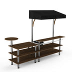 Thumbnail image #1 for Steelite International Mogogo, Modular MGCMLC07WSBF 3-Tier Modular Mixology Bar Station with Stainless Workspace, Ice Bin & Speed Rail