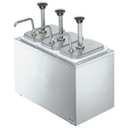 Thumbnail image #1 for Server Products 83790 Countertop Insulated 3-Jar Condiment Pump Station with 3-1/2 qt Jars and Stainless Steel Pumps
