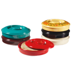 Thumbnail image #1 for G.E.T. Viva Mexico TS-800-L-R Melamine Tortilla Server Lid, Red, 7-3/4" Diameter 1 Dozen