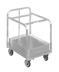 Thumbnail image #5 for Channel Manufacturing BPT-2TP Aluminum Bun Pan / Dough Box Dolly, 100-Pan Capacity, 5-Inch Swivel Casters