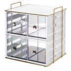 Thumbnail image #1 for Cal-Mil Empire 22088-15 4-Section Bread Display with 4 Removable Drawers, Acrylic and Steel, White, 13"W x 11-1/4"D x 13-1/4"H