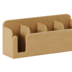 Thumbnail image #2 for Cal-Mil 23428-122 Cup, Lid & Straw Holder, 13"W x 4.5"D x 6"H, Upcycled Rice Hulls