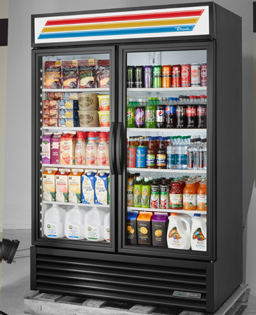 Product image #5 for True 2-Section Glass Door Merchandiser Refrigerator