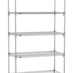 Thumbnail image #1 for Metro Super Erecta SA-1830C-86-S5 Super Adjustable Wire Stationary Starter Shelving Unit, 30"W x 18"D x 86"H, 800 lb. capacity per shelf, 2000 lb.