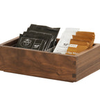 Thumbnail image #1 for Cal-Mil Sydney 23842-3-78 Box, 6.5"W x 10"D x 3"H, walnut, compatible with risers