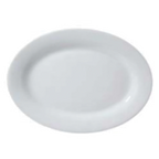 Thumbnail image #1 for Vertex China Market Buffet ARG-28 China Platter, 15-1/2", Oval, Rolled Edge, Bright White 1 Dozen