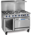 Thumbnail image #2 for Imperial Pro Series 48-Inch Electric Restaurant Range with 8 Round Plate Elements, Standard Oven, and Open Cabinet Base
