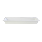 Thumbnail image #1 for Thunder Group GN1222W 2/4 GN Melamine Food Pan, 2-1/2 in Deep, White Case of 16