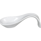 Thumbnail image #1 for International Tableware FA-407 Porcelain Sampling Spoon, 1/2 oz., 4-3/4" Long, Round, with Handle Case of 3 Dozen