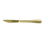 Thumbnail image #1 for Steelite Walco, Colgate WLG2745 Gold PVD-Coated One-Piece 18/0 Stainless Steel Dinner Knife, 8-5/8" Pack of 3 Dozen