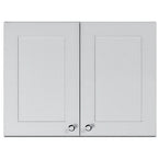 Thumbnail image #1 for Summit Commercial CABWH2418 White Wall Cabinet with French Doors and Soft-Close Hinges, 24"W x 18"H x 12.75"D
