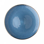 Thumbnail image #1 for Kadra Kitchenware Vikko Decor VD-1307-BS 13-Inch Blue Charger Plate with Silver Rim Case of 12